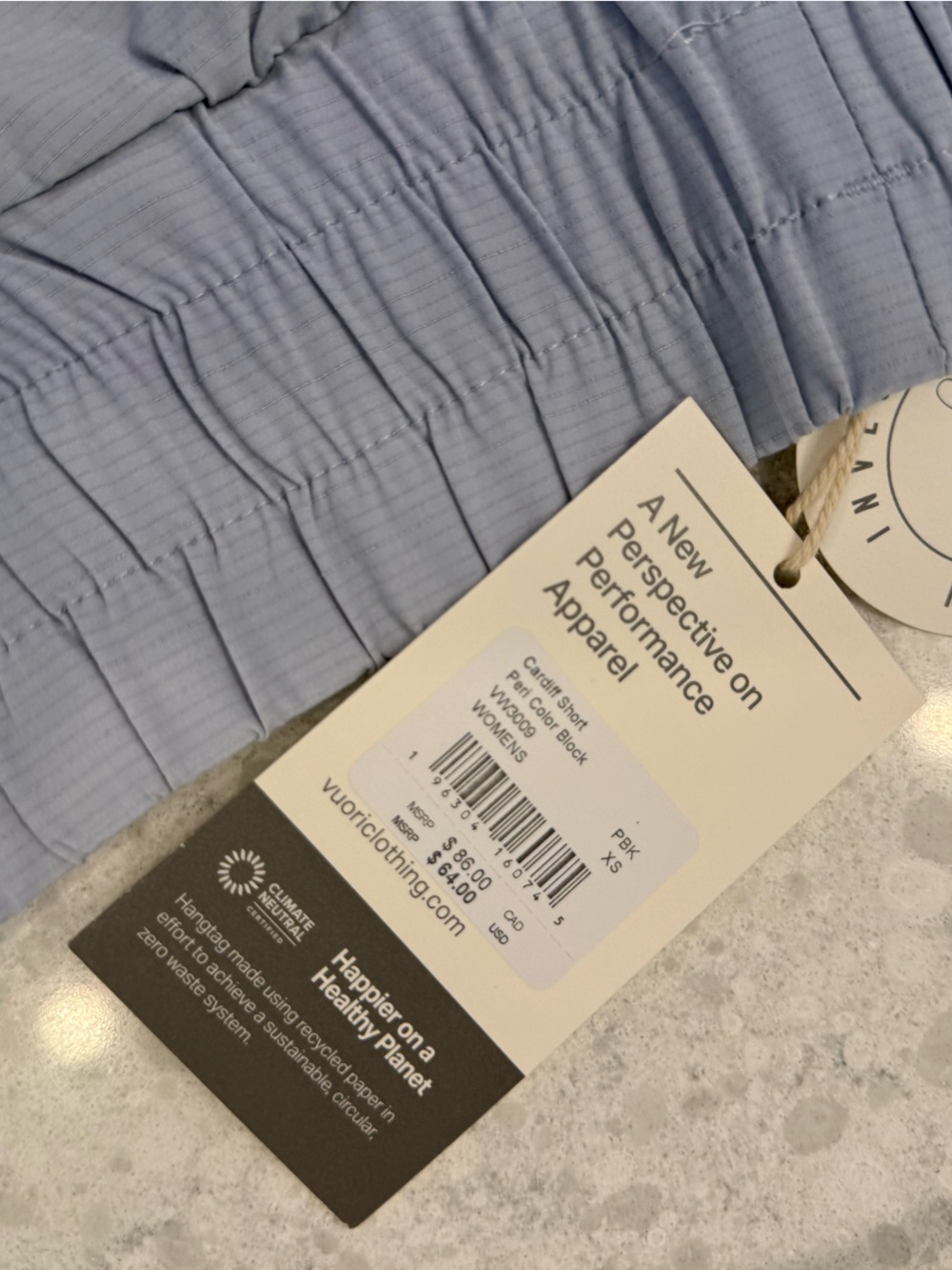 Vuori Sky Blue Women's Cardiff Short - Picture 2 of 5